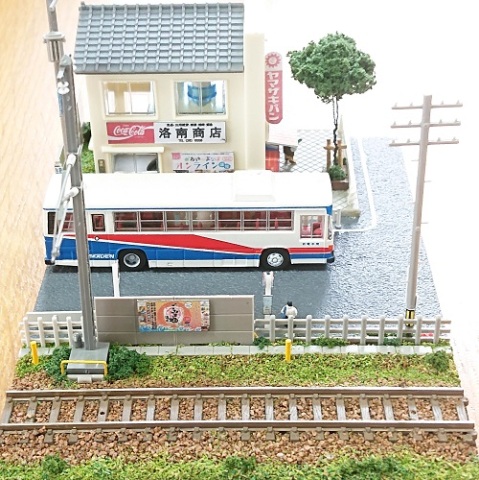 Ｎゲージ ジオラマ 鉄道のある風景