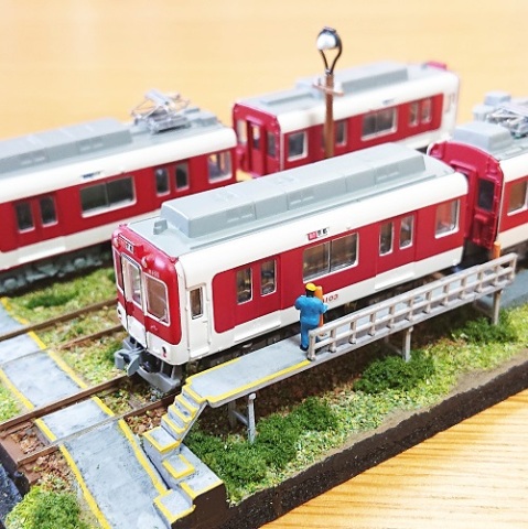 Ｎゲージ ジオラマ 鉄道のある風景