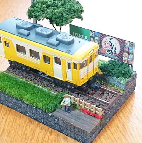Ｎゲージ ジオラマ 鉄道のある風景