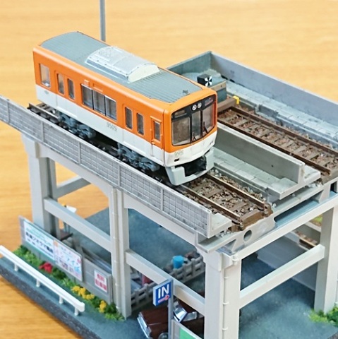 Ｎゲージ ジオラマ 鉄道のある風景