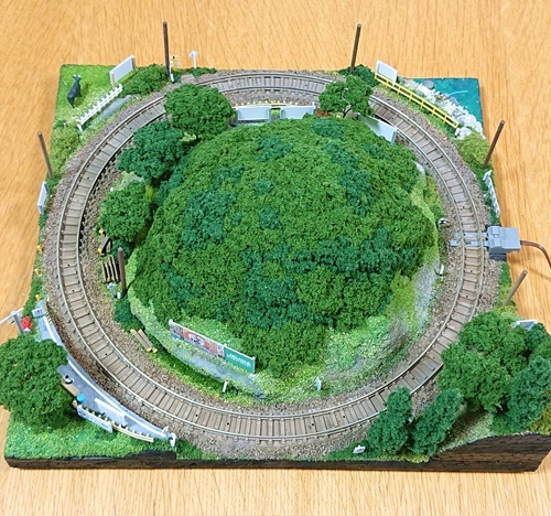 Ｎゲージ ジオラマ 鉄道のある風景