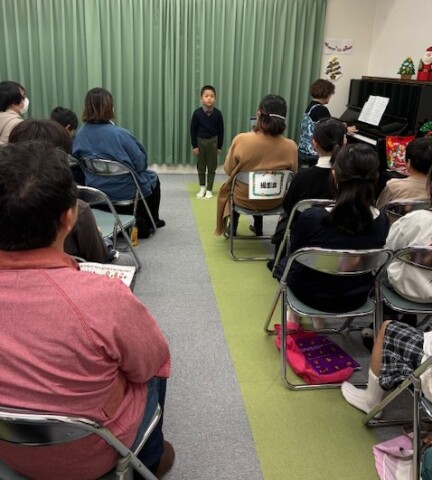 ☆★☆クリスマス会☆★☆～『ピアノのおけいこ』『楽しく！気持ちよく歌いましょう』講座～（12/14）