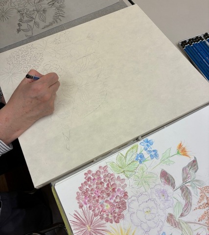 『日本画入門』『水彩画入門』教室に潜入！！～第3弾～（1/17）