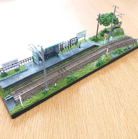 Ｎゲージ ジオラマ 鉄道のある風景