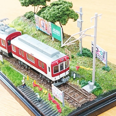 Ｎゲージ ジオラマ 鉄道のある風景