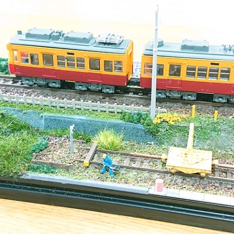 Ｎゲージ ジオラマ 鉄道のある風景