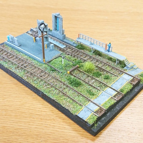Ｎゲージ ジオラマ 鉄道のある風景