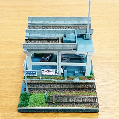 Ｎゲージ ジオラマ 鉄道のある風景