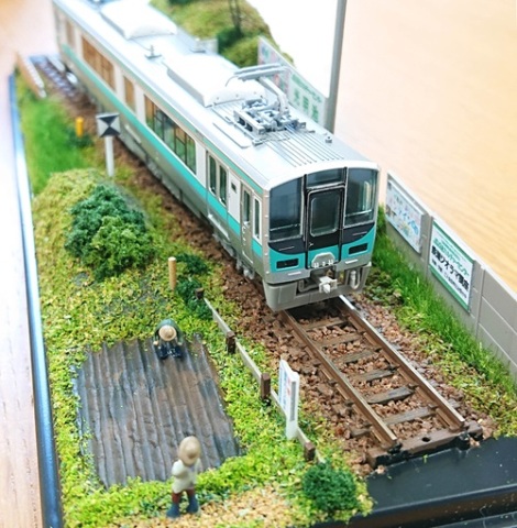 Ｎゲージ ジオラマ 鉄道のある風景